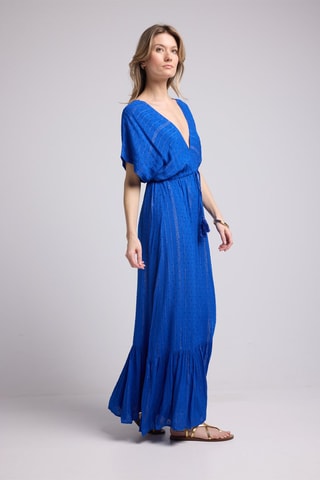 $Robe longue - Bleu