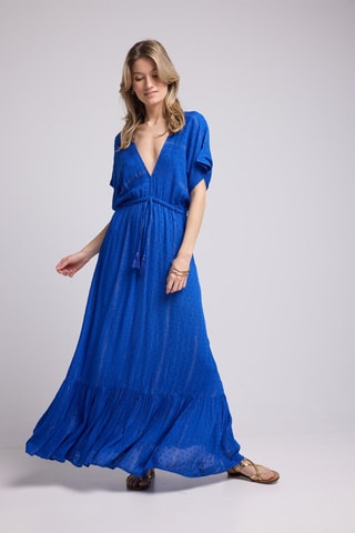 $Robe longue - Bleu
