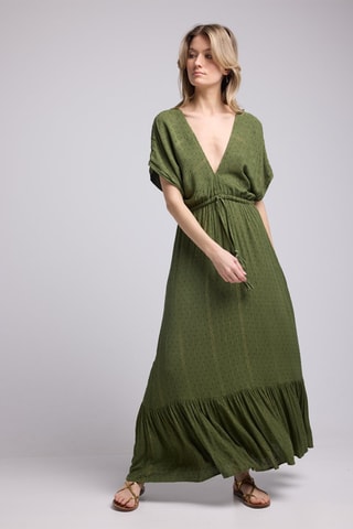 $Robe longue - Kaki