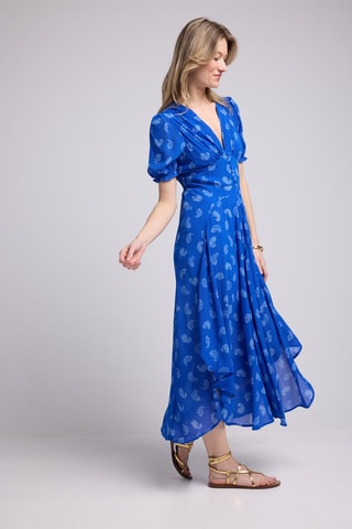 $Robe midi - Bleu