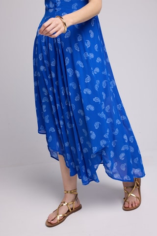 $Robe midi - Bleu