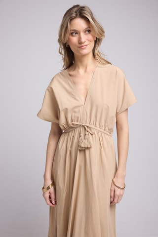 $Robe longue - Beige