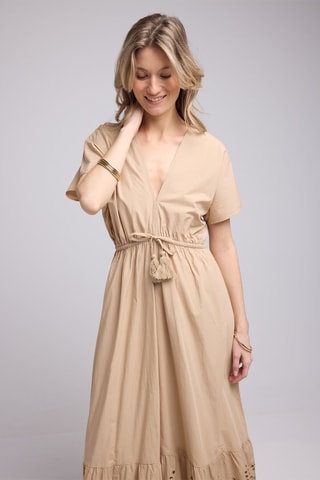 $Robe longue - Beige