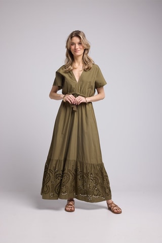 $Robe longue - Kaki