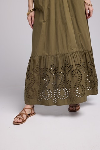 $Robe longue - Kaki