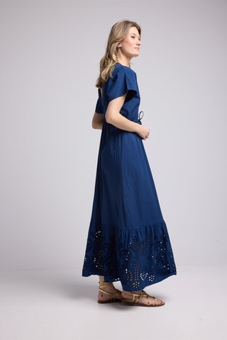 $Robe longue - Bleu marine