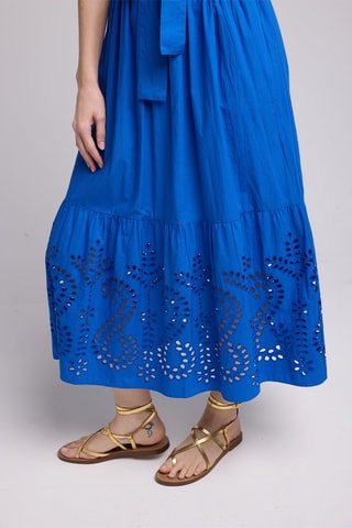 $Robe longue - Bleu