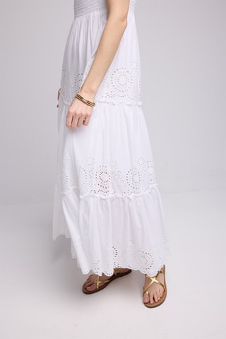 $Robe longue - Blanc