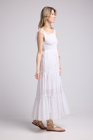 $Robe longue - Blanc