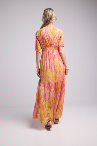 $Robe longue - Jaune et orange