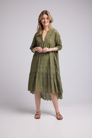 $Robe asymétrique - Kaki