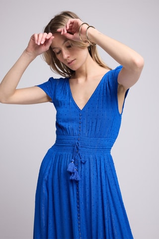$Robe longue - Bleu