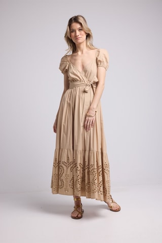$Robe longue - Beige