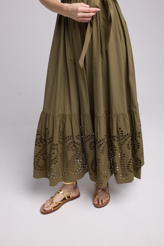 $Robe longue - Kaki
