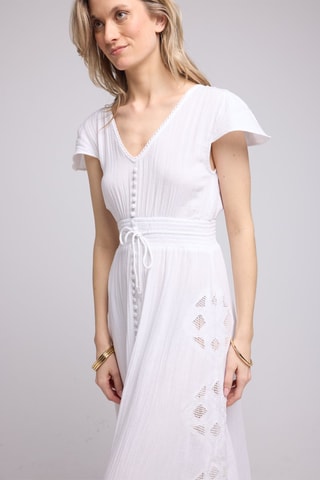 $Robe longue - Blanc