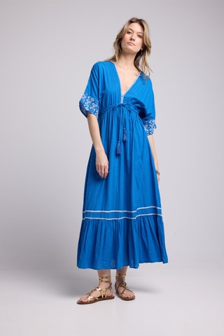 $Robe longue - Bleu