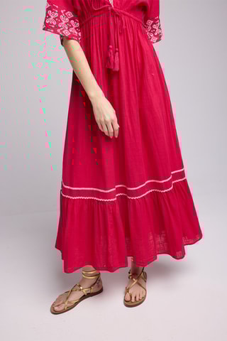 $Robe longue - Fuchsia