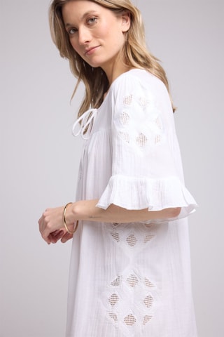 $Robe midi - Écru