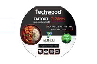 $Faitout en fonte d'aluminium - 24 cm