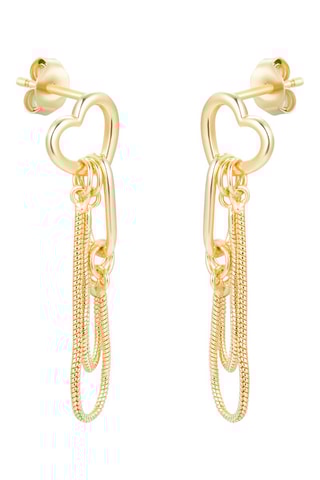 $Boucles d'oreilles Argent dorée à l'or jaune