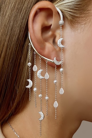 $Boucle d'oreille - Argent et perles d'eau douce
