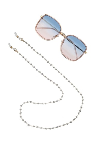 Cordon chaînette à lunettes - Doré et blanc