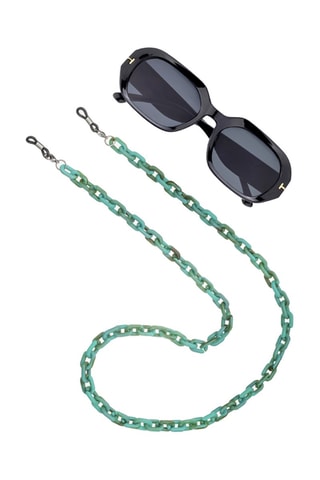 Cordon chaînette à lunettes - Turquoise