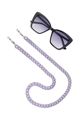 Cordon chaînette à lunettes - Violet