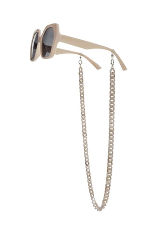 Cordon chaînette à lunettes - Beige 