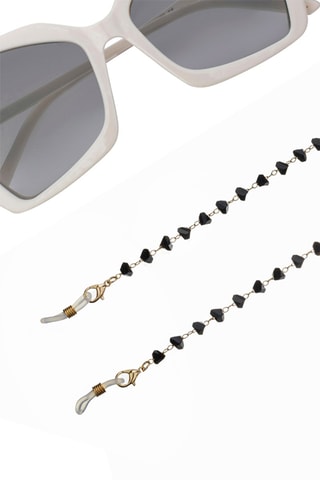 Cordon chaînette à lunettes - Doré et noir