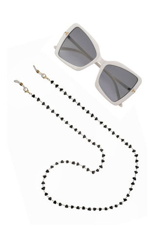 Cordon chaînette à lunettes - Doré et noir
