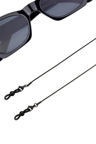 Cordon chaînette à lunettes - Noir