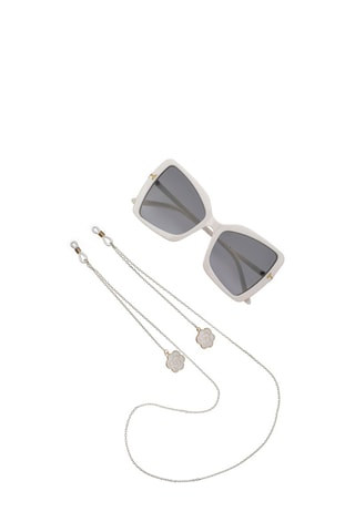 Cordon chaînette à lunettes - Argenté
