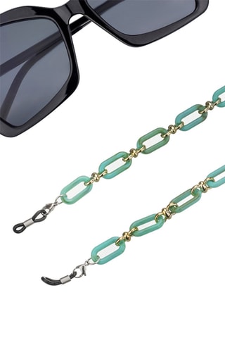 Cordon chaînette à lunettes - Vert
