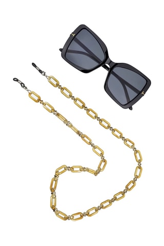 Cordon chaînette à lunettes - Moutarde