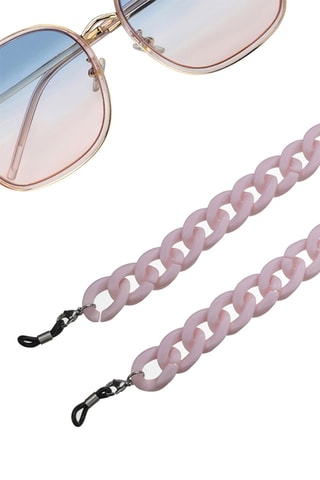 Cordon chaînette à lunettes - Rose