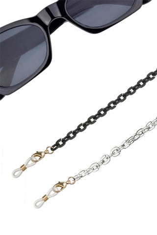 Cordon chaînette à lunettes - Noir