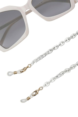 Cordon chaînette à lunettes - Blanc