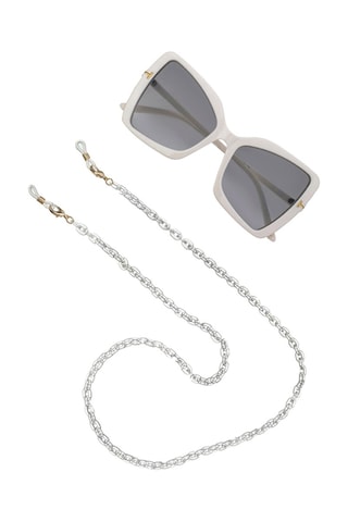 Cordon chaînette à lunettes - Blanc