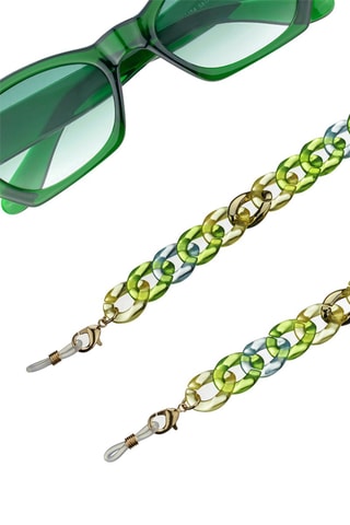 Cordon chaînette à lunettes - Vert