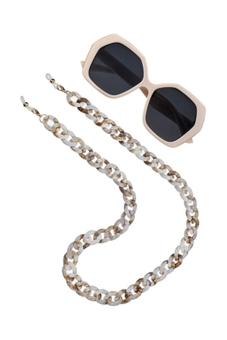 Cordon chaînette à lunettes - Blanc