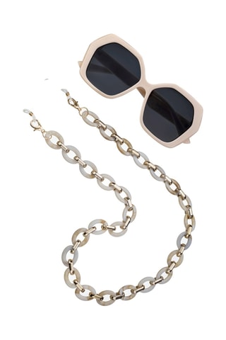 Cordon chaînette à lunettes - Blanc