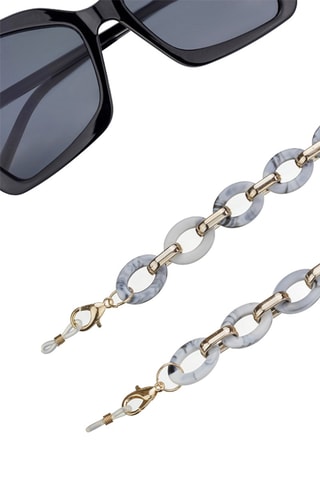 Cordon chaînette à lunettes - Blanc