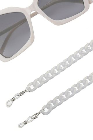 Cordon chaînette à lunettes - Blanc
