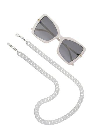 Cordon chaînette à lunettes - Blanc