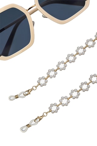 Cordon chaînette à lunettes - Blanc
