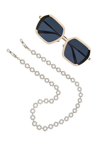 Cordon chaînette à lunettes - Blanc