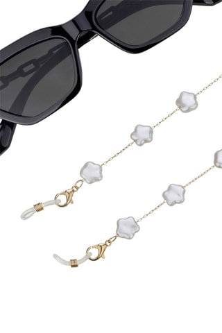 Cordon chaînette à lunettes - Blanc