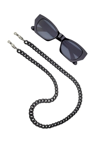 Cordon chaînette à lunettes - Noir 