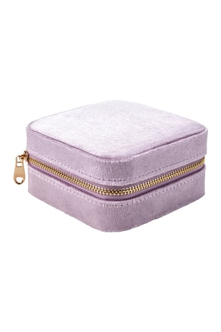 Boîte à bijoux en velours London - Violet clair - Walter Bach
